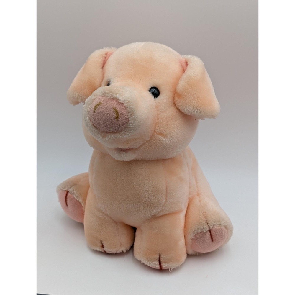 Dakin‎ Fun Farm Pig Plush Piggy Bank 1987 Stuffed Animal Toy